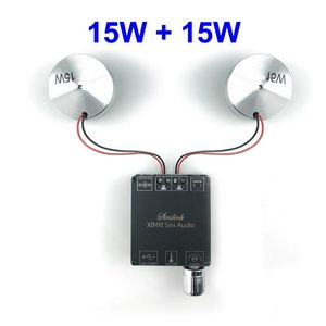 Lautsprecher 2 * 15W Bluetooth Audio Tragbarer Resonanzvibrationslautsprecher Klasse D Leistungsverstärker Subwoofer DIY 2.0 HiFi-System