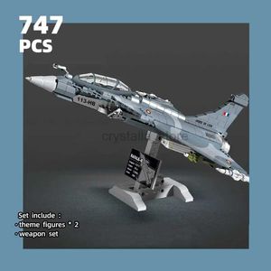 Blocks Military Rafale fighters building blocks Airplane weapon bricks Boy assembly toys gifts for kids Classic battle vehicle model 240120