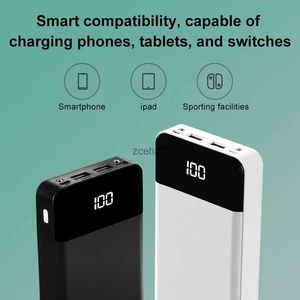 Mobiltelefon Power Banks 8 x 18650 Battery Power Bank Case DIY Box Dual USB Type-C Interface LCD Digital Display Charging 18650 Battery Case Storage Box