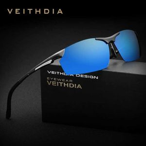 Sunglasses VEITHDIA Men's Sunglasses Aluminum Magnesium Outdoor Cycling Polarized UV400 Coating Mirror Sun Glasses Eyewear For Male 6511 YQ240120