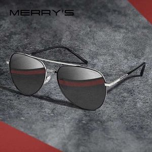 Sonnenbrille MERRYS DESIGN Männer Klassische Pilotensonnenbrille Luftfahrtrahmen HD Polarisierte Mode Sonnenbrille Zum Fahren UV400-Schutz S8218 YQ240120