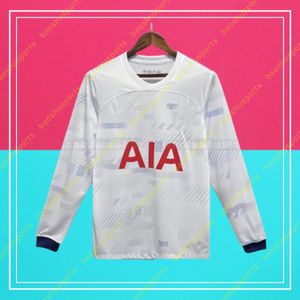 Manga comprida Spurs 23 24 Jerseys de futebol KANE SON PERISIC KULUSEVSKI Tottenham HOJBJEG 2023 2024 LUCAS LLORS Terceira camisa de futebol Bryan BERGWIJN versão do jogador dos fãs