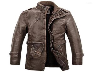 Men039s jaquetas inteiras de couro do plutônio jaqueta masculina longa lã gola casacos motocycle sobretudo trench parka jaqueta de couro12971842