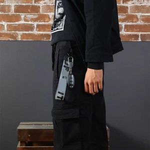 Fashion Lanyards 시리즈 브랜드 브랜드는 키 체인 디자이너 조각 된 합금 버클 버클 남성과 여성 교수형 밧줄 장식 키 체인과 절묘한 Packagin f3wu