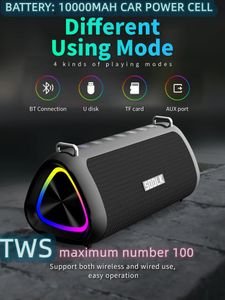 Hoparlörler Sodlk T18 Phantomhighpower 80W Açık Karaoke Makinesi Taşınabilir Kablosuz Bluetooth Hoparlörler 10000mAh Pil Uzun Pil Ömrü