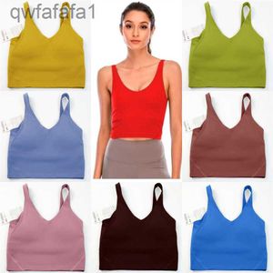 2023YOGA OUTFIT LU20 U TYPA BACK REAGN TANK TOPS Gymkläder Kvinnor Casual Running Naken Tight Sports Bh Fitness Beautiful Underwear Vest Shirt JKL123 Storlek SRWS