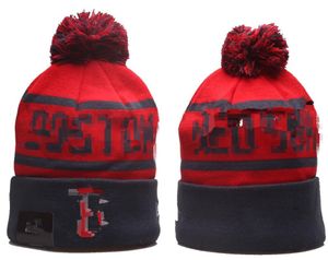 Red Sox Beanie Örme Boston Şapkalar Spor Takımları Beyzbol Futbol Basketbol Beanies Caps Kadın Erkekler Pom Moda Kış En İyi Caps Spor Örme Şapkalar A0