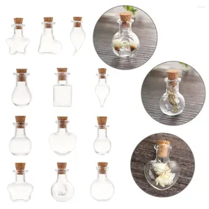 Bottles 5Pcs/Pack Mini Home Wishing Bottle Decoration DIY Empty Sample Jars Pendants Storage Vial Glass Cork Wedding Supplies