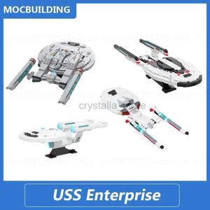 Блоки USS Enterprise E F NX-01 Kelvin Timeline Series Moc Строительные блоки DIY Сборка кирпичей Космические развивающие игрушки Подарки 272 шт. 240120