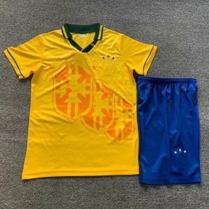 2002 Brasil Retro Soccer Jerseys 98 Ronaldo Kids Football Kits Ronaldinho KAKA R. CARLOS Camisa De Futebol Brazils Football Shirt RIVALDO Classic Vintage 530