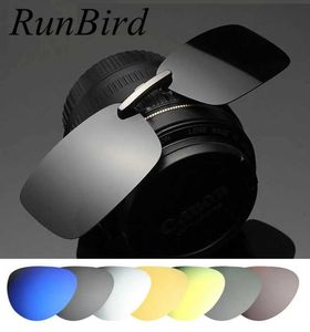 Okulary przeciwsłoneczne Runbird lustrzane spolaryzowane okulary przeciwsłoneczne klip napędowy Mężczyzny Coating Minopia Clip na okularach słonecznych UV400 z skrzynką SG095 YQ240120