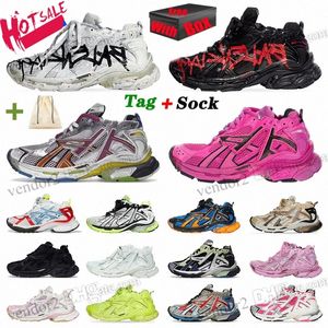 Runner 7.0 Designers Women Men casual shoes Paris Transmit sense Trainers black white pink blue BURGUNDY Deconstruction jogging hiking 7 Sneakers 35-4 w5Xf#