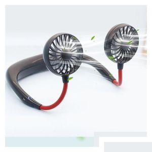 Andere Möbel Sommer High Fashion Mini Hals hängender Ventilator Tragbare 1200 MA USB-Aufladung für Sportschiff Drop Lieferung Hausgarten DHYSW DHO1N