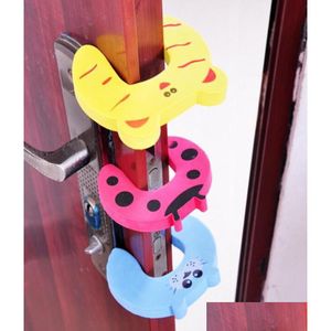 Portões de segurança Home Cartoon Security Door Stop Portas Criança Cartão Mão Clipe Janela Bebê Cyb195921463 Drop Delivery Kids Maternidade Engrenagem Dhnno