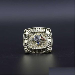 Pierścienie zespołu 1993 Toronto Bluebird Hansen Player Name Baseball Championship Pierścień Drop Reliody Jewelry DHGPF
