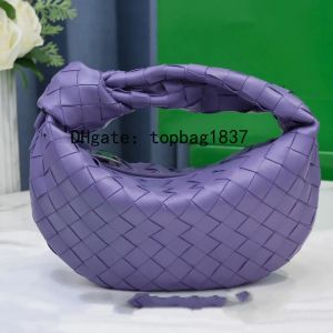 tote hobo bags Designer Handbags Purple Leather weaving Crossbody bags Intrecciato grade lambskin drawstring Shoulder bag 10A mirror Top Metal handle handbag