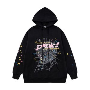 Erkek Hoodie En İyi Kalite Örümcek Kapşon Tasarımcı Terzini Erkekler Pembe Örümcek Erkek Giysileri SP5der 55555 Pamuk Konforlu Kadın Giyim A119 4H34