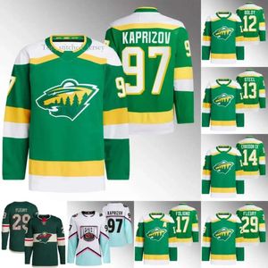 Minnesota''Wild''jersey All-Star Game Western Matt Boldy Marc-Andre Fleurydared Spurgeon Joel Eriksson Ek Ryan Hartman Mats Zuccarello 6734