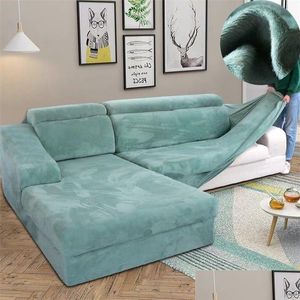Stol täcker veet p l -formad soffa er för vardagsrum elastiska möbler soffa slipare chais longue hörn sträcka 210317 droppleverans dhrf5