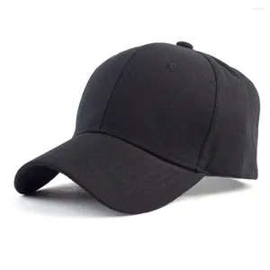 Kapity kulowe Regulowane swobodne oddychanie kobiet Sun Baseball Cap Fashion Men Outdoor Sport Sport Hats Zwykły kolor szczytowy