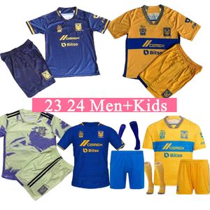 Full sets 2023 2024 GIGNAC Tigres UANL soccer jerseys man and kid Mexico liga MX Vargas AQUINO PIZARRO NICOLAS F.THAUVIN football shirts home away third goalkeeper