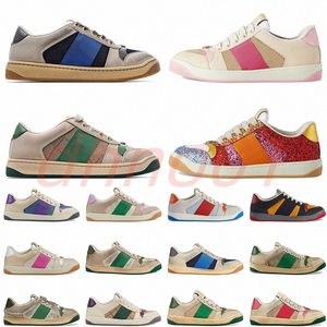 Designer Screener Canvas GGS''gg 1977 Black Suede Mini White Red Stripes Suede Butter Leather Green Distessed Dirty Män Kvinnor Casual Shoes Sneaker 10my#