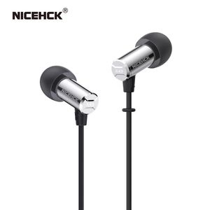 Fones de ouvido Nicehck X49 Single BA Balanced Armature Driver Mini Earbud HiFi Metal In Ear Monitor Sleep Game DJ Música Wired Mic Fone de ouvido IEM