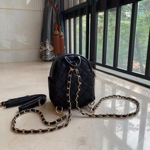 France Designer sheepskin backpack Brand Fashion Bag Charming Women Black leather backpacks Very nice CoCo Vacation travel bag for girls