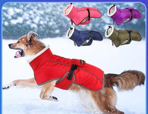 Vestuário para cães Jaqueta para animais de estimação Roupas de inverno Quente Casaco grande Roupas para filhotes Colete à prova d'água para cães médios e grandes Golden Retriever