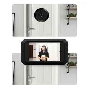 Dörrklockor Video Digital Door Viewer Safety PO Inspelning 1400mAh Inbyggd litiumbatteri Peephole Camera 1080p