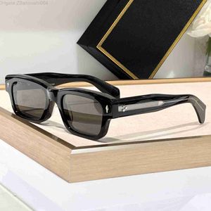 Óculos de sol para homens mulheres designers de verão jeff americano high street estilo de moda ao ar livre anti-ultravioleta placa retro acetato fibra quadrada quadro aleatório caixa khbc