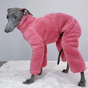 Hundebekleidung Winter-Einteiler für Hunde, weiche Welpenkleidung, hoher Halsausschnitt, warm, italienischer Windhund, Whippet/mexikanische haarlose/Malteser