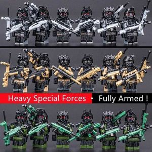 ブロックWW2軍事特殊部隊現代兵士都市警察SWAT武器フィギュアビルディングブロックレンガボーイミニおもちゃクリスマスギフト240120