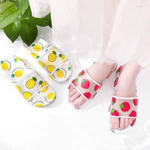 Sandals 2024 Summer Ladies Slippers Women Shoes Cute Fruit Beach Fashion Flat Clear