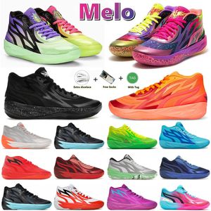 Lamelo Ball Melo Scarpe da basket Rick and Morty mb 02 Lo Sneakers Nickelodeon Slime Lunar New Year Jade Oreo Supernova Be You Black Sunset Glow 0.2 Donna uomo