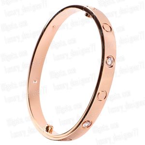 Bracciale da uomo di lusso bracciale rigido di design braccialetti per donna braccialetto rigido in oro braccialetto a vite braccialetto di diamanti da uomo braccialetto di gioielli di design braccialetto in argento cart1er