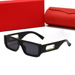 Luxus-Designer-Sonnenbrille für Damen, Herren-Sonnenbrille, Damen-Sonnenbrille, Strand-Straßenfoto, einzigartige kleine quadratische Sonnenbrille, Vollformat, mit Box 85