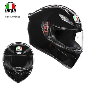 Capacete de motocicleta Agv k aberto de rosto inteiro Capacete de motocicleta italiano Agv K3 K1 K5 Anti nevoeiro Capacete completo unissex Capacete de corrida Capacete de corrida QWPS