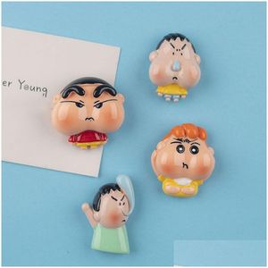 Fridge Magnets Cartoon Cute Refrigerator Stickers Creative Three-Nsional Resin Magnetic Decorative Mes Drop Delivery Home Garden Dh5Hx