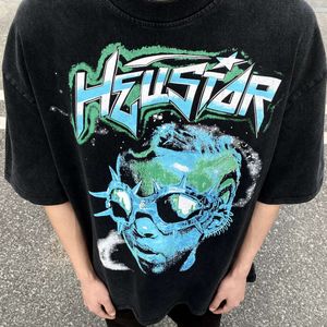 VTGが苦しんでいる聖人短袖ハイストリートTSコッペンヴィンテージドレスレポートヒップホップルーズTシャツトレンドラウンドネックスポーツウェアデザイナーメンズプルオーバーPEQM