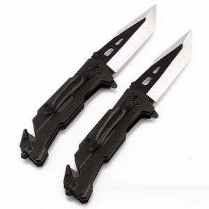 Coltello pieghevole portatile da esterno Coltello da caccia con manico in lega di alluminio Coltelli da difesa tattici multifunzionali di sopravvivenza con clip da cintura Coltello da frutta da cucina