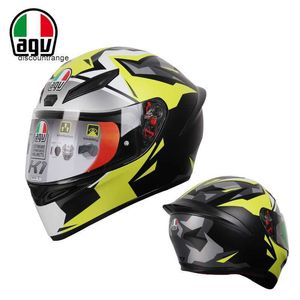 Capacete completo para motocicleta Agv k Capacete Agv K1 Novo Graffiti Agv Motocicleta Anti Drop Z8 Capacete completo Pista Capacete de corrida Red Ant Personalidade C464