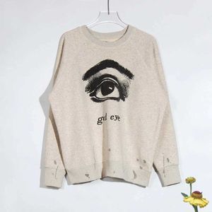 Felpe con cappuccio da uomo Felpe SAINT Felpe con cappuccio God Eye Print My Eyes Have The Power Streetwear Pullover Uomo Donna Saint Michael Felpe J240120