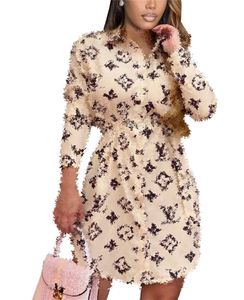 Повседневные платья Летние сексуальные женские блузки Рубашки Дизайнерские рубашки с принтом Топы с длинным рукавом Slim Fit Maxi Vestidos Длинная юбка Блузка OOWN