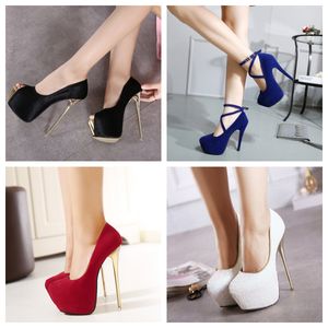 Ms. embellishe ankle strap sandal stiletto party open-toed Round toe luxury designer womens shoes platform Thick soled super high-heel