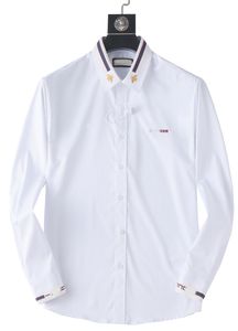 Camisa de vestido masculina de designer de negócios moda casual clássico berry manga camisa marca masculina primavera magro-ajuste camisa roupas designer roupas de luxo M-3XL02
