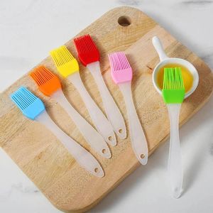 Primeiros caminhantes 2 peças de silicone para assar pão, cozinhar, óleo de pastelaria, churrasco, escova, ferramenta, acessórios de cozinha