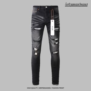 Purple Jeans Drip Black Mens Pants Designer Slim Fit Usa Y2k Skinny Uk Pant jeans