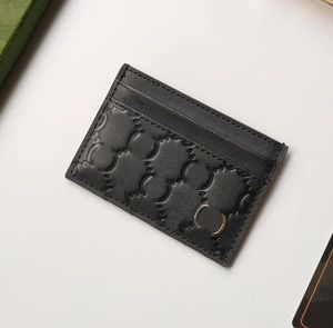 Newholdermirror SignaturCaseCardDesigner True Pickup Holder Designer Wallet Läderplånbok Mynt Plånbok Miniwith Box