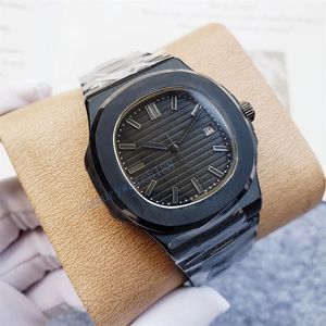 Relógio masculino designer de luxo relógio movimento automático oco multifuncional relógio esportivo pulseira de aço inoxidável relógios de designer de moda relógios luminosos